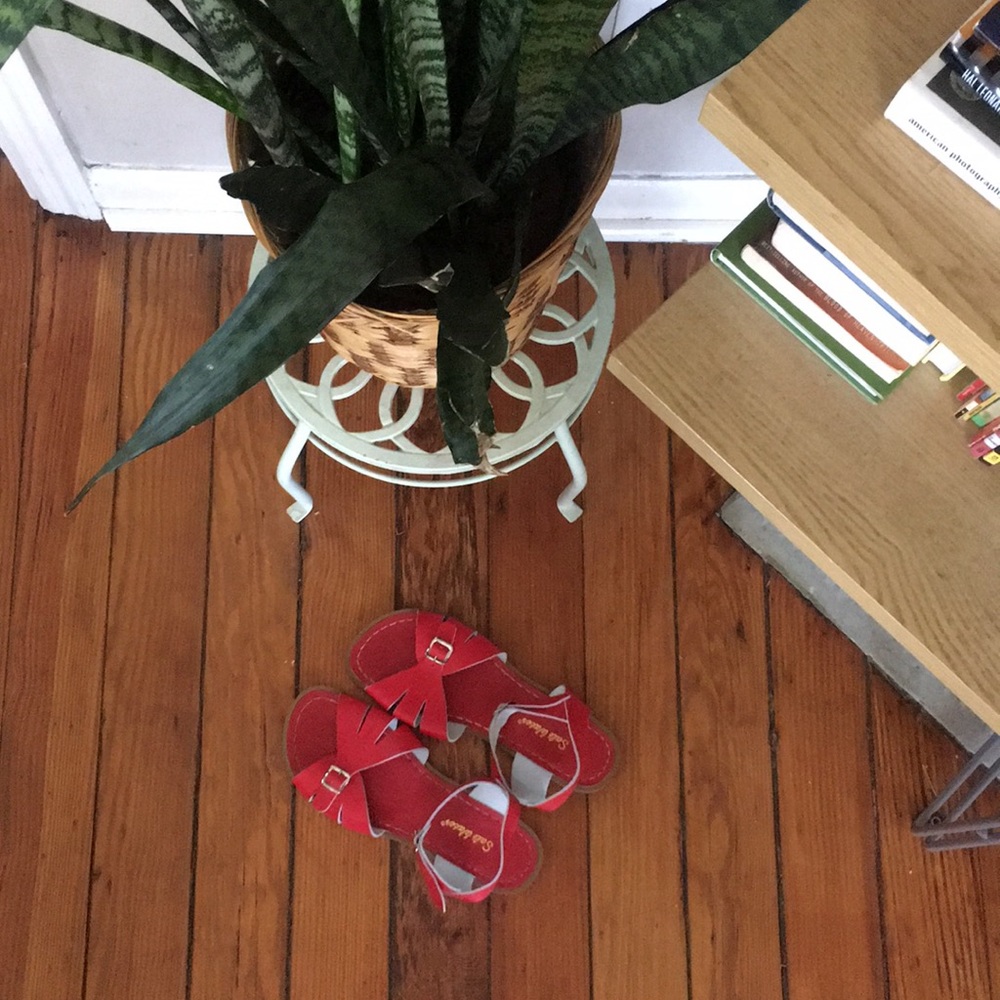 Red Saltwater Sandals